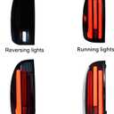 LED Tail Light Kit Suitable For Toyota Tacoma 2005-2015 Black Housing Flowing Light Effect Easy Installation