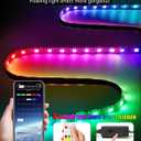 Keiurot Scooter LED Light Strips for Night Riding 5V High Bright Skateboard Lights APP Control RGBIC Waterproof Electric Scooter Accessories 2 in 1