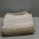 Mid Century Modern Blanket for Bed, Striped Geometric Throw Blankets for Couch, Arch Line Abstract Fleece Blankets, Minimalist Neutral Comfort Blanket, Lightweight Soft Cozy for Fall Winter 78"x75"