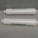 Membrane Solutions T33 Inline Water Filter, 2-Pack 1/4" Quick-Connect Replacement Cartridges for Refrigerator & Ice Maker, Post-Carbon Filter for Reverse Osmosis Systems, Push-to-Connect