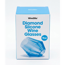 Diamond Silcone Wine Glasses 9 oz. 2Pack