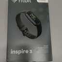 Fitbit Inspire 3 Health &-Fitness-Tracker with Stress Management, Workout Intensity, Sleep Tracking, 24/7 Heart Rate and more, Midnight Zen/Black One Size (S & L Bands Included)