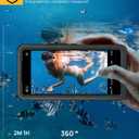 Lanhiem Pixel 8 Case, IP68 Waterproof Dustproof Case with Built-in Screen Protector, Rugged Full Body Shockproof Protective Clear Cover for Google Pixel 8 6.2 Inch, Black