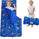 Lasoftan Toddler Nap Mat with Pillow and Blanket, Extra Large Rolled Napping Mats,Slumber Bags for Boys Girls,Kids Sleeping Bag for Daycare, Preschool Travel Camping