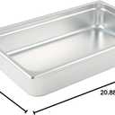 Winco Anti-Jamming Steam Pan, Full-Size x 4-Inch,Stainless Steel,Medium, 4" Deep