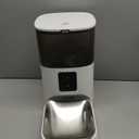 2.4G WiFi Automatic Cat Feeder, 4L Food Dispenser with 10s Voice Recorder, Pet Feeder up to 10 Meals per Day, Timed Cat Feeder with Dry Food Sealed Ring (White, 4L-WiFi)