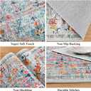 Pauwer Boho Hallway Runner Rug 2x5 Washable Entryway Area Rugs Non Slip Farmhouse Vintage Floor Mat Carpet Runner for Hallways Laundry Room Kitchen Bathroom Bedroom