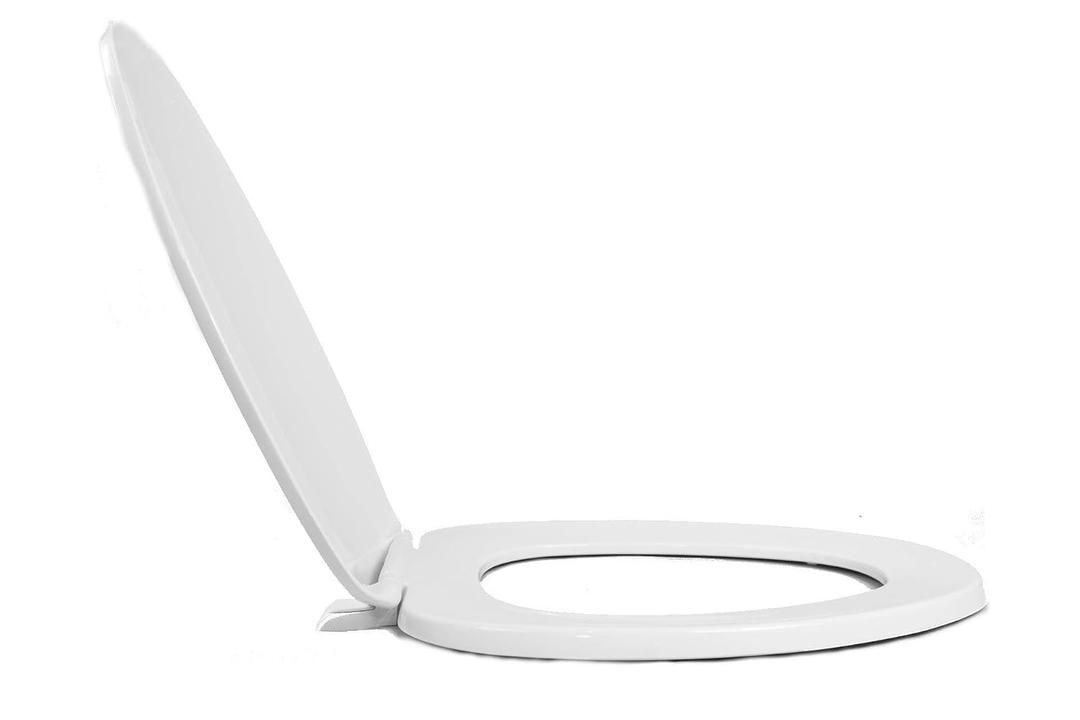 Centoco Elongated Toilet Seat, Closed Front with Cover, Residential, Plastic, Made in the USA, 600-001, White