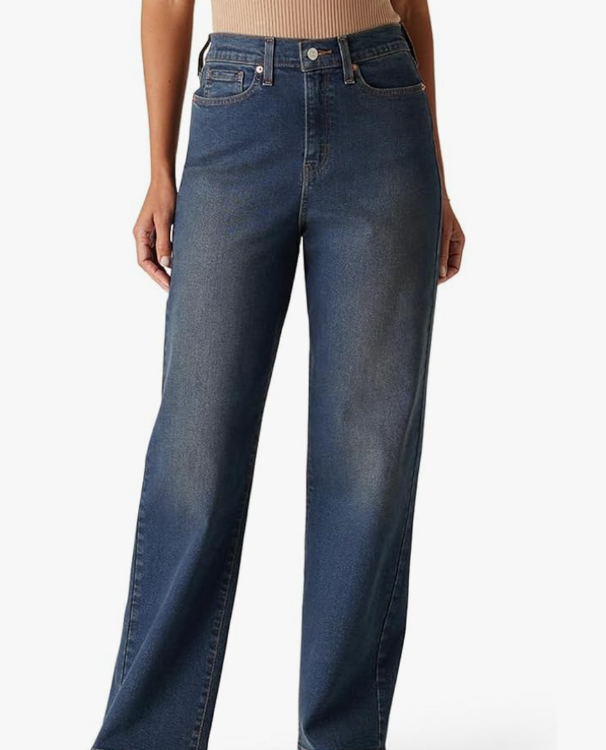 Levi Strauss Signature Gold Women's Heritage High-Rise Loose Straight Jean Pants Stretch Denim (6 W28)