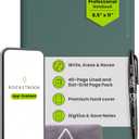 Rocketbook Pro Smart Reusable Notebook, Lined & Dotted Interchangeable Pages, For Work and Business Meetings, Letter Size 8.5x11, Green