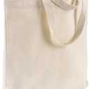 Wholesale Canvas Tote Bags, 15"W x 16"H x 3"G, Cotton Reusable Grocery Shopping Bags, Blank, DIY Painting Printing Embroidery