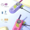 Inspireyes Walkie Talkies for Kids, Rechargeable Long Range 2 Pack, Kids Toys for Boys Girls Ages 3-12, 2 Way Radio Toy, Outdoor Adventure Toys, Camping Hiking Gear, Birthday Gifts for Kids