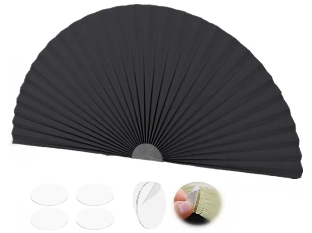 Half Moon Window Shade,Arch Window Shades Half Circle Self Adhesive Non-Woven Fabric Blinds Easy to Install Blackout for Room Kitchen Dining Room