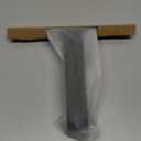 dancemoon JustHang Shower Squeegee for Glass Doors, All-One-Piece Silicone with Built-in Hook Design for Easy Hanging and Cleaning, 10 Inch Black