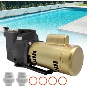 W3SP2615X20 2HP Pool Pump 115/230V Single Speed Compatible with Hayward Super Pool Pump SP2615X20 for All In-Ground Pool and Spa