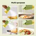 Olive Oil Sprayer for Cooking, 2 in 1 Olive Oil Dispenser Bottle for Kitchen, 17oz/500ml Glass Dispensing Bottle, Food-grade Oil Mister for Air Fryer, Salad, Frying, BBQ