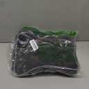 Black Holographic Star Cosmetic Bag for Women 11.8x5.1x8.2 Inches Portable Travel Toiletry Bag with Handles,Durable PVC Material,Zipper Design-Ideal Large Clear Makeup Organizer