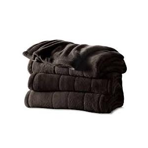 Sunbeam Heated Blanket | Microplush, 10 Heat Settings, Slate, King