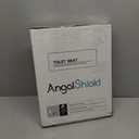 Angol Shiold Elongated Marble Toilet Seat with Zinc Alloy Hinges, Easy to Install and Clean, Anti-pinch (Gray)
