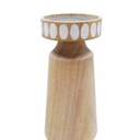 ND Design Wood Small Candle Holder -8in