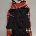 Kuoser Waterproof Dog Coat, Reversible Dog Jacket for Small Dogs, Adjustable Durable Doggie Winter Coat Warm Cozy Puppy Cold Weather Apparel from Small to Large Breed, Bright Red S (Small (Pack of 1))