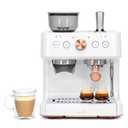 Café Bellissimo Semi Automatic Espresso Machine + Milk Frother | WiFi Connected, Smart Home Kitchen Essentials | Built-In Bean Grinder, 15-Bar Pump & 95-Ounce Water Reservoir | Matte White
