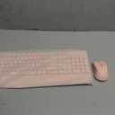 seenda Wireless Bluetooth Keyboard and Mouse Combo, COE200 Ergonomic Wireless Keyboard Mouse with Wrist Rest, Multi-Device Connection, Full-Size Compatible for Computer/Laptop/Mac/MacBook, Pink