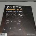 Weighted Vest, 12lb Weight Vest with Reflective Stripe, Weighted Vest for Men Women Workout Equipment for Strength Training, Running, Jogging, Fitness, Weight Loss (Black with Bag)