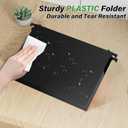 ANSOOK Hanging File Folders Letter Size,Heavy Duty 1" Hang Folder for File Cabinet, 12 Pack Extra Capacity File Folders Hanging with Tabs for File Frame & Stroage Box,Hanging File Organizer