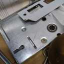 Mortise Lock Set for Interior Door, Vintage Antique Brass Door Knobs with Lock and Skeleton Key, Replacing Old Style Doors