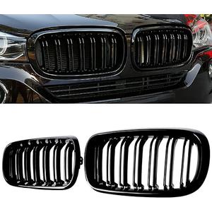 BILLDIO X5 F15 Grille，Gloss Black Kidney Grill Fit 20142018 X5 F15 X6 F16 X5M F85 X6M F86 Dual Slat Double Line