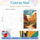 DIYGEMDOT 6 Pack DIY Paint by Numbers Kit for Adults & Beginners, National Park Scenery Easy Paint by Number Kits, 9.8 X 13.8 inches for Home Decor (Z005)