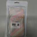 Compatible with iPhone 12 Heart Case for Women Girls,Aesthetic Cute Girly Cool Preppy Design,Slim Thin Shockproof Cell Phone Silicone Cover for iPhone 12Rainbow/Purple