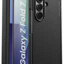 for Samsung Galaxy Z Fold 7 Case with Hinge Protection & Screen Protector, Slim Fit Design Hard PC Shockproof 360° Full Body Protective Phone Cover Case for Galaxy Z Fold 7 2025, Black