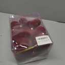 Super Holiday Velvet Christmas Ornaments Set, 35PCS Flocked Shatterproof Assorted Hanging Xmas Tree Ball Decorations, for Home Party Holiday Valentines Day Decor, Burgundy (1.57"-3.14")