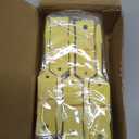 Lewtemi 1000 Pieces Self Lock Arrow ID Key Tags Car Parts Tags Key Ring Repair Labels for Office Automotive Shop Supplies(4 1/2'' X 3/4",Yellow)