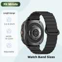 Silicone Watch Band Compatible for Samsung Galaxy Watch Ultra 47mm (2024), Adjustable Braided Band with Magnetic Clasp TPU Protective Case, Replacement Strap for Men Women