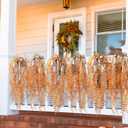 Artificial Fake Hanging Plants Flowers Basket for Outdoor Outside Porch Fall Decoration,2 Pack Faux Silk Long Vines UV Resistant Look Real for Home Patio Balcony Wall Yard Autumn Decor