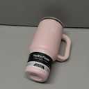 Hydro Flask Travel Tumbler with Handle, Lid and Straw - Insulated Stainless Steel in 32 Oz Tonal Trillium Pink