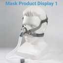 Cpap Mask, Reusable CPAP Nasal Mask Kit - TMS Comfort Series Nasal Cpap Mask, Full Set Includes Headgear, Frame, Elbows and Nasal Cushion (Medium)