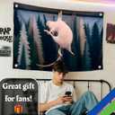 2 x 3x5 Ft Single Sided Polyester Flag with 4 Brass Grommets - Funny Pole Dancing Rat Meme Poster for College Dorm - Silly Banner Tapestry for Garden Decor - Cool Apartment Flag for Indoor or Outdoor