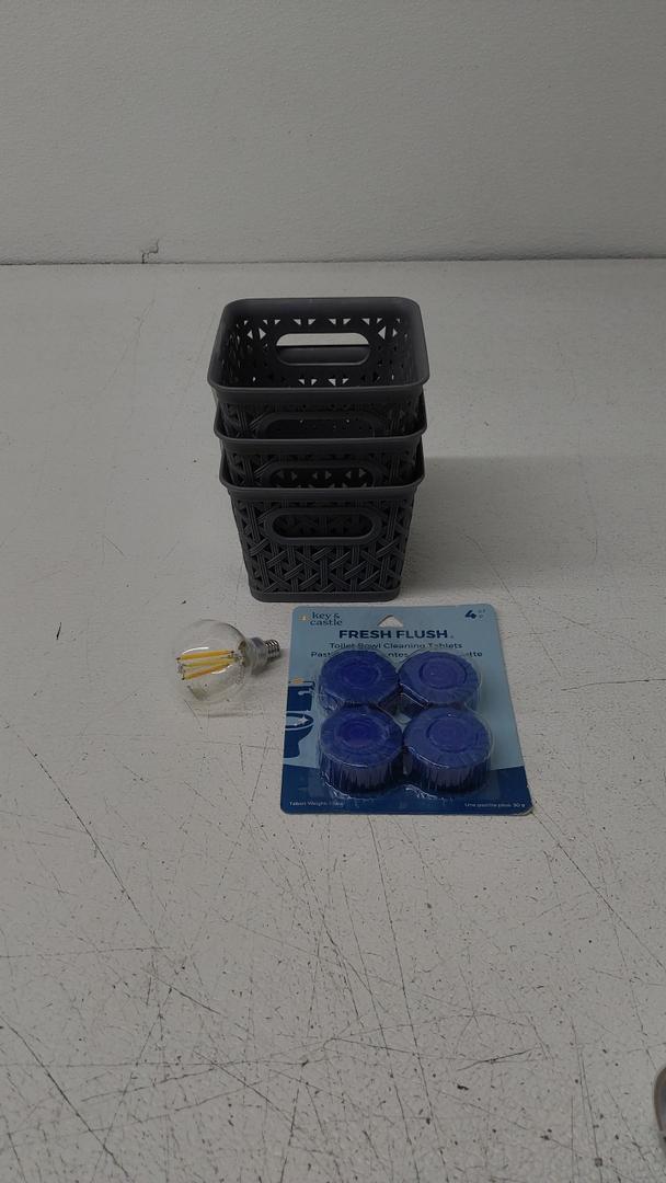 Blue FRESH 4PK, LAMP 40W, Plastic Storage Box 3 Pcs