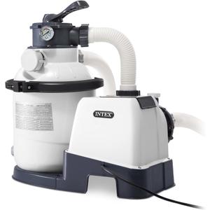 INTEX 26643EG SX1500 Krystal Clear Sand Filter Pump for Above Ground Pools, 10in (For pools up to 8400 gallons)