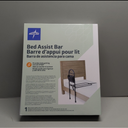 Medline Bed Assist Bar with Storage Pocket, Height Adjustable Bed Rail for Elderly Adults, Assistance for Getting In and Out of Bed at Home