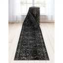Runner 30 Inches Wide Zazzle Vintage Stair Long Runner Rug - 10 Feet - Black - Runner