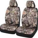 Mossy Oak Camo Seat Covers Low Back - Made with Cotton Twill, Airbag Compatible, Universial Fit Most Bucket Seats