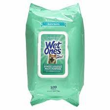 Wet Ones Hypoallergenic Wipe for Dogs - 100 ct pouch