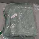 H.VERSAILTEX Bathroom Rugs Bath Rug Set 2 Piece Bathroom Contour Rug Toilet Mat Sets Non Slip Contour Bath Rug Ultra Thick Water Absorbent Striped Bath Mats(20" x 32" Plus 20" x 20" U, Eggshell Blue)