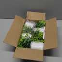 Mkono 4 Packs Small Fake Plants in Farmhouse Galvanized Pots Table Centerpiece Mini Potted Artificial Plants Faux Eucalyptus for Shelf Office Rustic Home Decor (White, Mini-6" H)