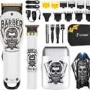 BESTBOMG® Hair Clippers for Men Professional, Beard Trimmer Kits & Sets, Electric Shavers, Hair Clippers & Trimmer Ceramic T-Blade, for Barber, for Gifts
